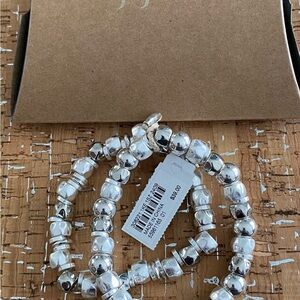 J. Jill Silver Bracelet with Natural Stone Beads